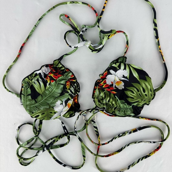 SHEIN Other - SHEIN String Floral Bikini Top